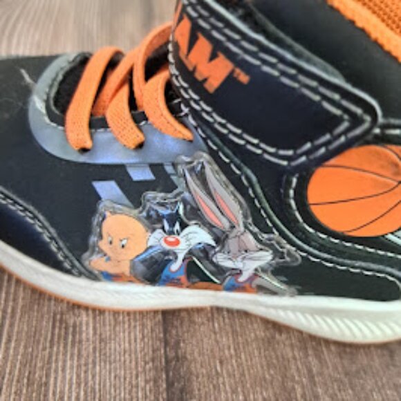 Toddler Space Jam light up shoes size 7 high top sneakers - Picture 6 of 7